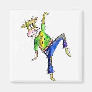 Imán Cuidada y caprichosa vaca bailarina