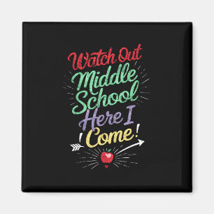 Imán Cuidado con la escuela media aquí voy a la escuela