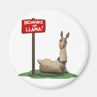 Imán ¡Cuidado con Lama!