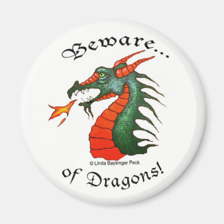 Imán Cuidado con los dragones