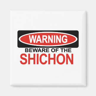 Imán Cuidado Con Shichon