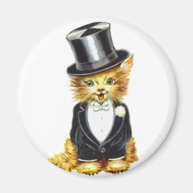 Imán Cuidado de Gatos (Frente)