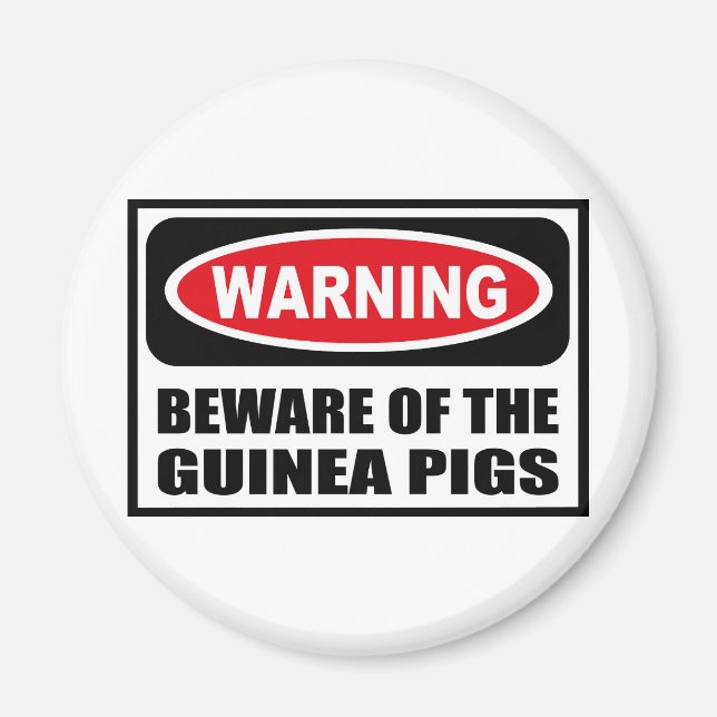 Imán CUIDADO DE LA GUINEA PIGS Magnet (Frente)