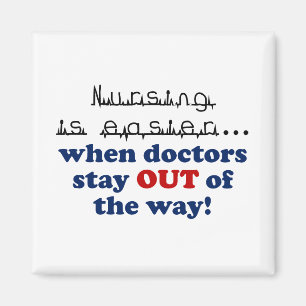 Imán Cuidado - déjeme hacer mi trabajo