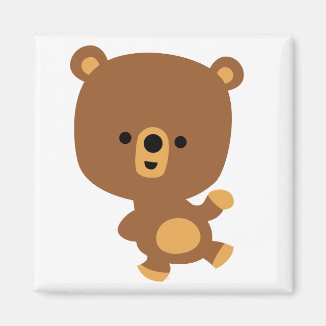 Imán Cuidado Personalizado 'Good Vibe' Bear Magnet (Frente)