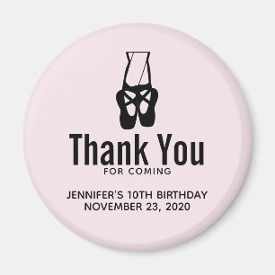 Imán Cuidados Zapatillas de Ballet Negro En Pointe Cump