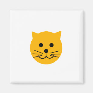 Imán Cuidadoso gato amarillo