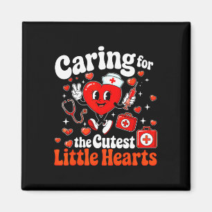 Imán Cuidando a los corazones dulces más lindos Enferme