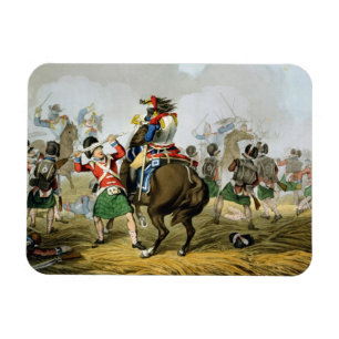 Imán Cuirasistas franceses en la batalla de Waterloo, C
