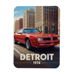 Imán Cultura Automovilística Americana de Detroit 1974