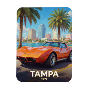 Imán Cultura automovilística costera de Tampa Florida 1