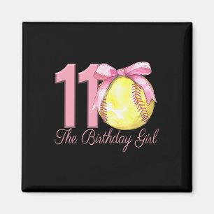 Imán Cumpleañera de 11 años Softll Team Coquette Lazo R
