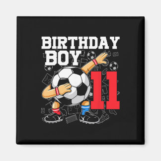 Imán Cumpleaños 11 para niños fútbol soccer 11 años