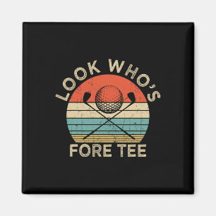 Imán Cumpleaños 40 Golf Chiste Vintage Mira Quién Está