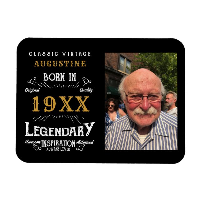 Imán Cumpleaños 40 personalizado (Horizontal)