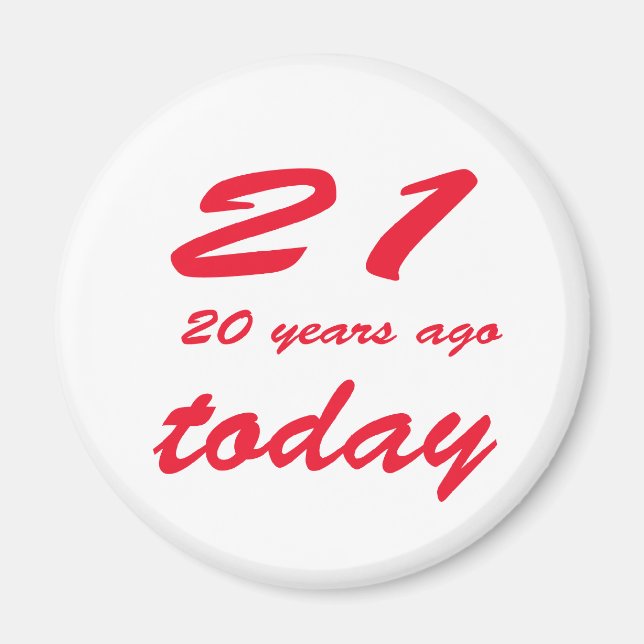 Imán cumpleaños 41 (Frente)