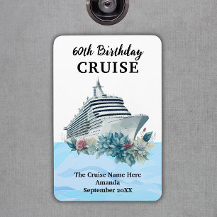 Imán Cumpleaños 60 personalizado Crucero Puerta de la c