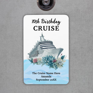 Imán Cumpleaños 70 personalizado Crucero Puerta de la c