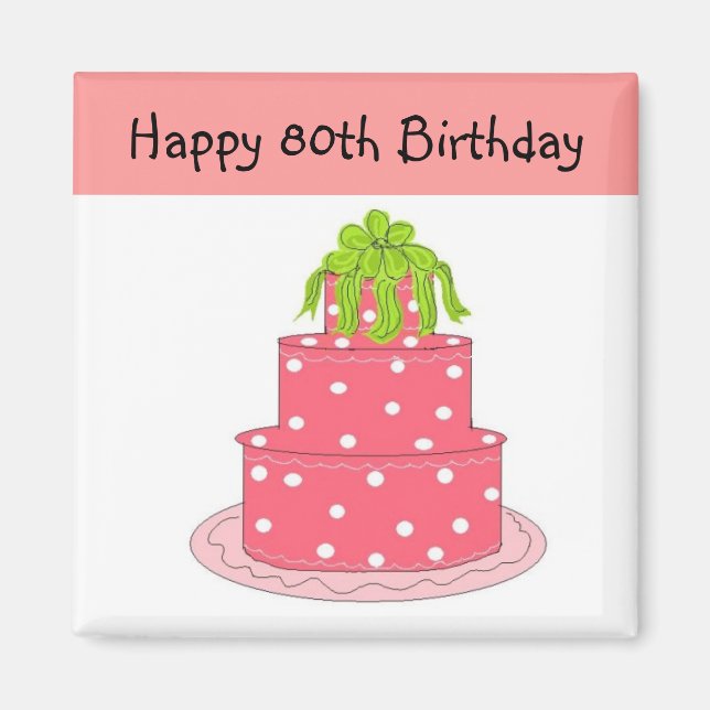 Imán Cumpleaños 80 (Frente)