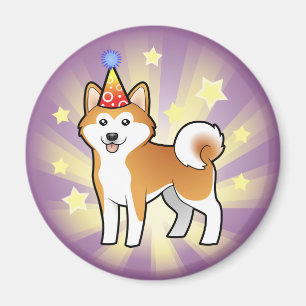 Imán Cumpleaños Akita Inu/Shiba Inu