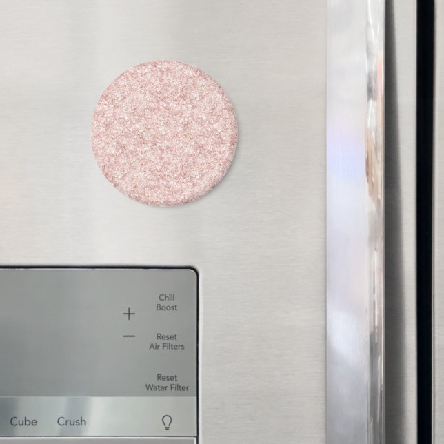 Imán Cumpleaños Brillo Rosa Femenino (In situ (nevera))
