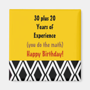 Imán Cumpleaños con Experiencia - Cumpleaños 50