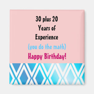 Imán Cumpleaños con Experiencia - Cumpleaños 50