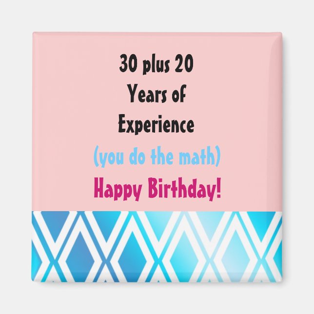 Imán Cumpleaños con Experiencia - Cumpleaños 50 (Frente)