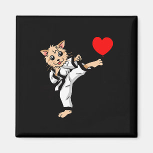 Imán Cumpleaños Corazón Saludos de Cumpleaños Gato Kara