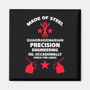 Imán Cumpleaños cuadriagenario