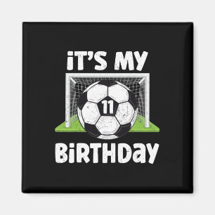 Imán Cumpleaños de 11 años jugador de fútbol regalo niñ