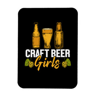 Imán Cumpleaños de chicas cerveceras cerveceras artesan