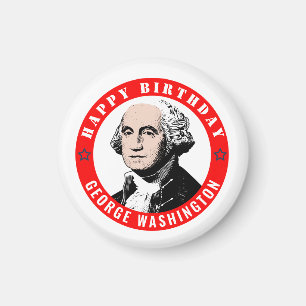 Imán cumpleaños de George Washington