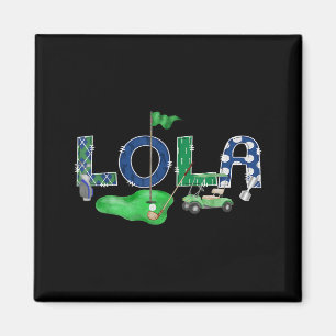 Imán Cumpleaños de golf lola hoyo en uno golf niño 1er 