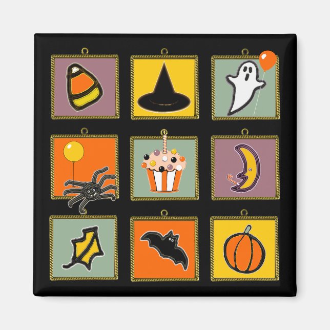 Imán Cumpleaños de Halloween (Frente)