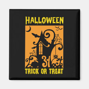 Imán Cumpleaños de Halloween Truco o Truco