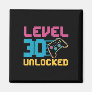 Imán Cumpleaños de juegos de nivel 30 desbloqueado