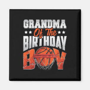 Imán cumpleaños de la abuela de baloncesto Boy Family B