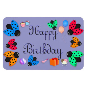 Imán cumpleaños de Ladybugs