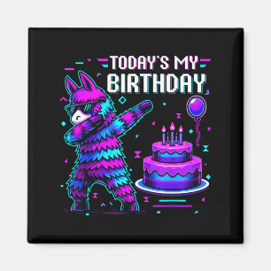 Imán Cumpleaños de Llama Piñata Fiesta de Cumpleaños Ni