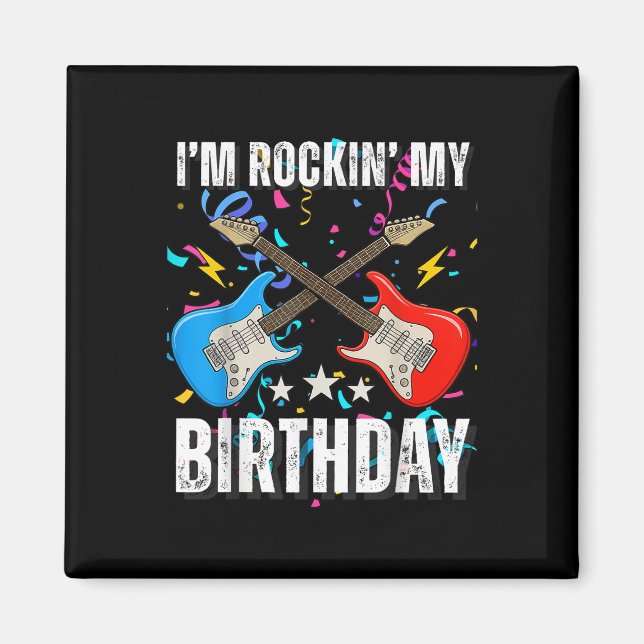 Imán Cumpleaños de rock de 11 años Cumpleaños de chico  (Frente)