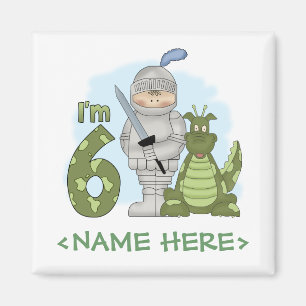 Imán Cumpleaños del caballero del dragón 6to