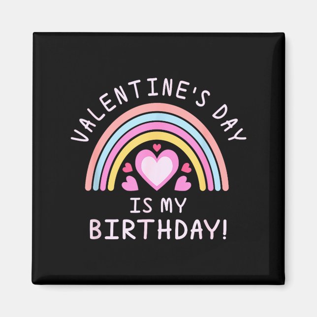 Imán Cumpleaños del día de San Valentín de mujeres Arco (Frente)