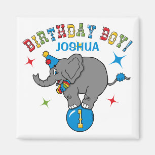 Imán Cumpleaños del elefante del circo 1r