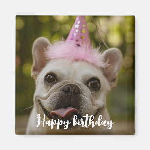 Imán Cumpleaños del perro mascota personalizado