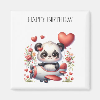 Imán Cumpleaños del piloto panda