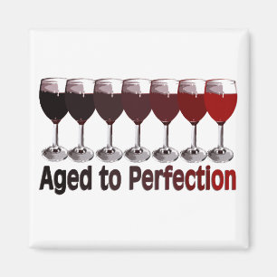 Imán Cumpleaños del Vino Rojo