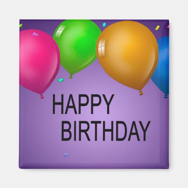 Imán cumpleaños feliz (Frente)