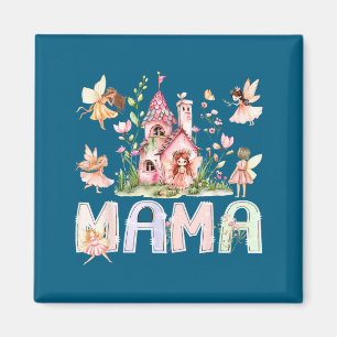 Imán Cumpleaños Floral Mágico Hada Mama Minimalista