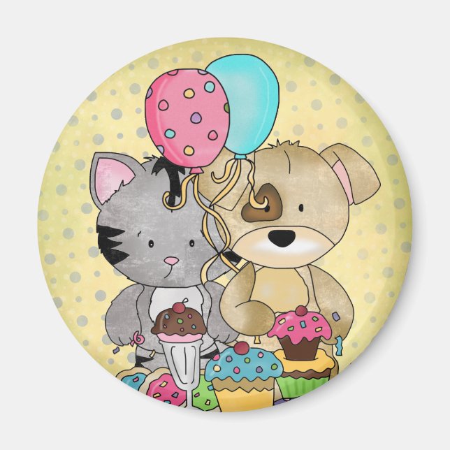 Imán Cumpleaños lindo (Frente)